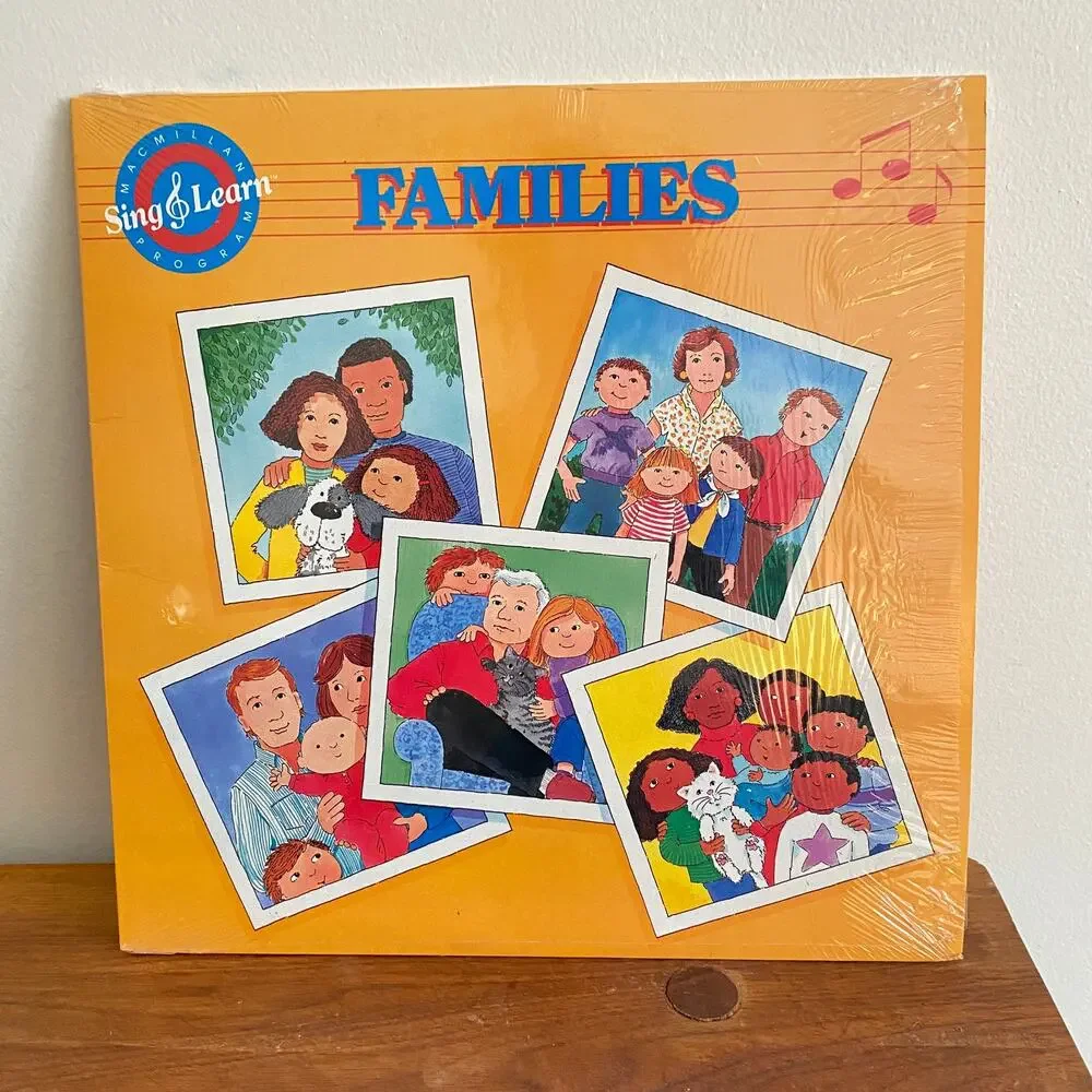 Vintage 1989 Families Sing & Learn Vinyl Record